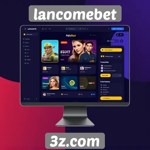 Interface do usuário do Lancomebet é amigável