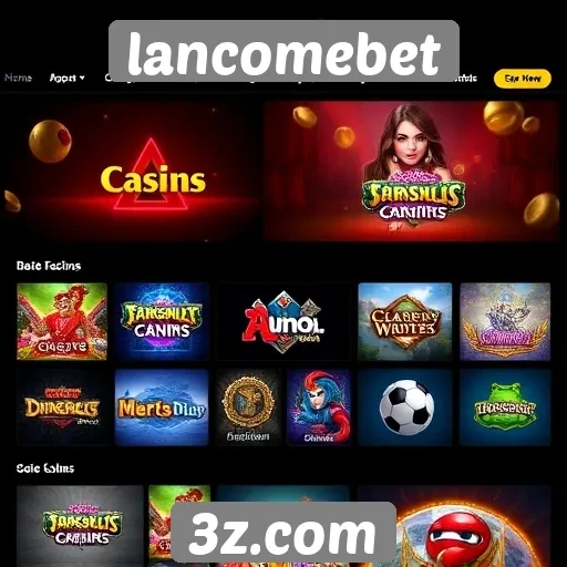 Variedade de jogos disponíveis na lancomebet